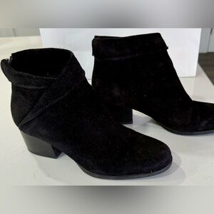Born Black Suede Ankle Booties